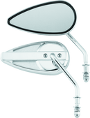 Bikers Choice 65-Up Chrome Teardrop Mirror Universal for Custom and Classic Motorcycles