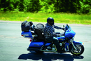 Kuryakyn Momentum Wanderer Seat Bag - 60 Liter Touring Passenger Seat Storage with Organizer and Padded Support