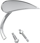 ARLEN NESS Mirror - Micro - Rad 2 - Side View - Teardrop - Chrome - Right 13-411