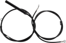 LA CHOPPERS Standard Black Vinyl Handlebar Cable/Brake Line Kit - 12"-14" Ape Hangers - '21-'22 FLH LA-8062KT-13B