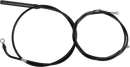 LA CHOPPERS Standard Black Vinyl Handlebar Cable/Brake Line Kit - 18"-20" Ape Hangers - '21-'22 FLH LA-8062KT-19B