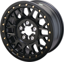 MOOSE OFFROAD Wheel - 346X - Beadlock/6 Lug - Front/Rear - Black - 6/5.5 - 15x7 - 5+2 346BLMO 157655MB54