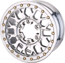 MOOSE OFFROAD Wheel - 346X - Beadlock/5 Lug - Front/Rear - Silver - 15x7 - 5/4.5 - 5+2 346BLMO 157545P54
