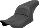 SADDLEMEN Slim Seat - Lattice Stitch - FLT/FLH '23-'24 823-07-162