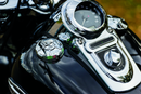 Kuryakyn Zombie Fuel & Battery Gauge Chrome Part