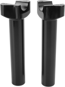 DRAG SPECIALTIES Forged Aluminum Handlebar Risers - Straight - 6-1/2" - Black 241614