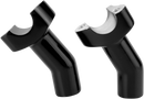 DRAG SPECIALTIES Forged Aluminum Handlebar Risers - Pullback - 3-1/2" - Black 241605