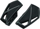 Kuryakyn Phantom Mini Boards Black – Durable Aluminum Footpegs with Traction and Versatility