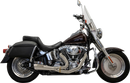 BASSANI XHAUST 2-into-1 Ripper Exhaust System - Short - Black - Twin Cam Softails 1S6B