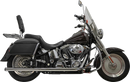 BASSANI XHAUST 2-into-2 True Dual Drag Pipe Exhaust System - Chrome - Twin Cam - Softail 1S98P