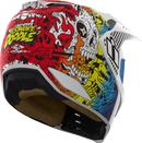 ICON Elsinore™ Helmet Doodle 3 - White, Small - Lightweight MX Helmet with Fog-Free Shield and Modular Face Mask
