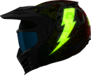 ICON Elsinore™ Helmet Doodle 3 - White 3XL with MX Shield and Modular Face Mask