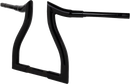 LA CHOPPERS Pre-Wired Hammerhead Handlebar - 12" - Black LA-7316-12BW