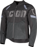 ICON Contra3™ Jacket 3XL Black with D3O® Impact Protection and Mesh Ventilation