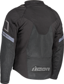 ICON Contra3™ Jacket 3XL Black with D3O® Impact Protection and Mesh Ventilation