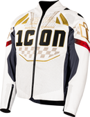 ICON Contra3™ Rizz Rizz Jacket - White Medium (Part Number 2810-4301)