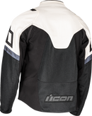 ICON Contra3™ Jacket White/Black 2XL with D3O Impact Protectors and Mesh Chassis