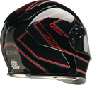 Z1R Warrant Helmet Amplify Black/Red XL with Drop-Down Sun Visor and Advanced Ventilation