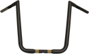 LA CHOPPERS 1-1/4" Twin Peaks Big Twin Handlebar - 16" - Flat Black LA-7360-16M