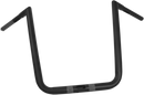 LA CHOPPERS 1-1/4" Hefty Twin Peaks Handlebar - 16" - Flat Black LA-7312-66M