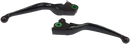 DRAG SPECIALTIES Wide Blade Lever Set - Black H07-0594MB