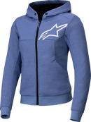 ALPINESTARS Stella Chrome v2 Sport Hoodie - Blue Violet/White - Medium 4210225-7185-M
