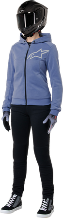 ALPINESTARS Stella Chrome v2 Sport Hoodie - Blue Violet/White - Small 4210225-7185-S