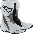 ALPINESTARS Supertech R Vented Boots - White/Gray/Black - US 6.5 / EU 40 2220121-2024-40