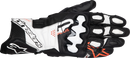 ALPINESTARS GP Plus R V3 Leather Gloves - Black/White/Fluo Red - Large 3550825-1231-L