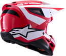 ALPINESTARS SM3 Helmet - Heat - Gloss Red/White/Black - Large 8301026-3126-L