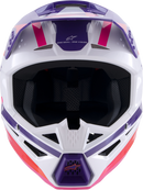 ALPINESTARS SM3 Helmet - Heat - Gloss White/Purple/Pink - Small 8301026-2052-S
