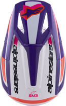 ALPINESTARS SM3 Helmet - Heat - Gloss White/Purple/Pink - Small 8301026-2052-S