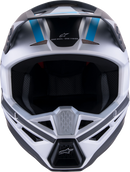ALPINESTARS SM3 Helmet - Heat - Matte Silver/Blue/Black - Small 8301026-1949-S