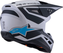 ALPINESTARS SM3 Helmet - Heat - Matte Silver/Blue/Black - 2XL 8301026-1949-XXL