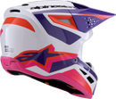 ALPINESTARS SM3 Helmet - Heat - Gloss White/Purple/Pink - Large 8301026-2052-L