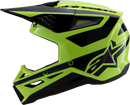 ALPINESTARS SM3 Helmet - Heat - Gloss Yellow Fluo/Black - 2XL 8301026-5011-XXL