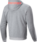 ALPINESTARS Chrome v2 Sport Hoodie - Heather Gray/Red Fluo - Large 4200325-9199-L