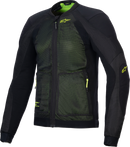 ALPINESTARS Troop-Air Jacket - Black/Fluo Yellow - Large 3301225-168-L
