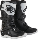 ALPINESTARS Youth Tech3S Boots - Black/White - US 4 / EU 37 2014024-21-4