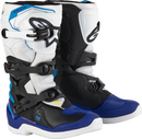 ALPINESTARS Youth Tech3S Boots - White/Black/Blue - US 2 / EU 34 2014024-2179-2