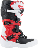 ALPINESTARS Youth Tech3S Boots - White/Black/Red - US 3 / EU 35.5 2014024-2030-3