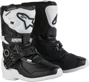 ALPINESTARS Kids Tech 3S Boots - Black/White - US 12 / EU 30.5 2014524-21-12