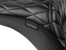 LE PERA Maverick Seat - without Backrest - Diamond Stitch - Black - FLH/FLT '23-'25 LV-957DM