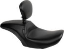 LE PERA Outcast Seat - With Backrest - Plain - FLH/FLT '23-'25 LV-987BR
