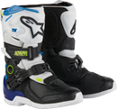 ALPINESTARS Kids Tech 3S Boots - White/Black/Blue - US 1 / EU 33 2014524-2179-1