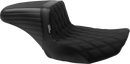 LE PERA Kickflip Seat - Double Diamond Stitch w/ Gripp Tape - FLH/FLT '23-'25 LV-597DDGP