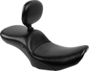 LE PERA Maverick Daddy Long Legs Seat - With Backrest - Smooth - FLH/FLT '23-'25 LV-957DLBRS