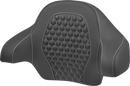 SADDLEMEN Tour Pack Backrest Pad - Honeycomb - White Stitching - FLH/FLT '14-'24 814-07-15106