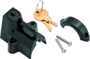 Bikers Choice Black Motorcycle Helmet Lock for 7/8 to 1 1/4 Inch Tubing