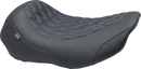 MUSTANG Wide Tripper™ Seat - Solo - Sky Blue Stitching - FLT/FLH '23-'25 88503SB